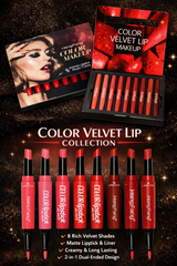 Glam Lips 2-In-1 Matte Set-8 Waterproof Shades